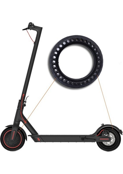 M365 Elektrikli Scooter Aksesuarları Için 8.5 Inç Light Elastik Şok Emze Eden Yok Edilemez Katı Lastikler (Yurt Dışından) modelleri