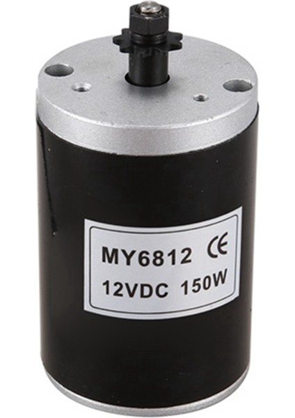 MY6812 Dc 150W 12V Kemer Kasnağı ile Yüksek Hızlı Motor, Scooter Küçük Fırça Motoru (Yurt Dışından)
