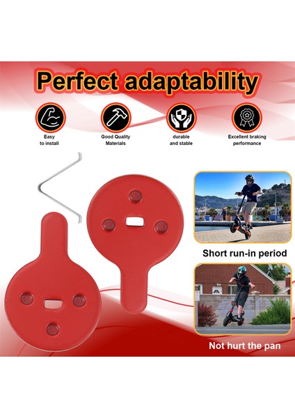 Kugoo Kukirin Için Elektrikli Scooter Fren Yoldaşları G2 Pro Kıck Scooter Bisiklet Hidrolik Disk 10 Paır (Yurt Dışından) fırsatları