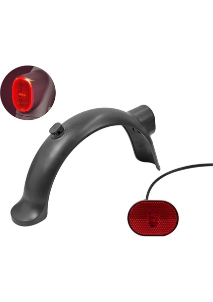 Arka Çamurluk Kuyruk Işık Çamur Çamurluk Koruma Koruyucu Xiaomi Mı4/4 Pro Electric Scooter Yedek Parçaları Için Kaykay Çamurlukları (Yurt Dışından) fiyatları