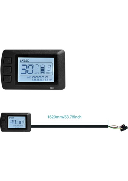 Ebıke Lcd-M3 Ekran 24V36V48V Sm Bağlayıcı Konektör Ekran Elektrikli Bisiklet Akıllı Kontrol Paneli Için Uygun (Yurt Dışından) fiyatları