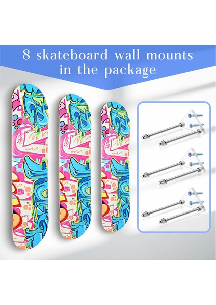 4pcs Kaykay Askı, Kaykay Duvar Montajı (Yurt Dışından) fiyatları