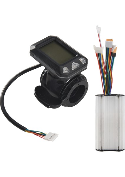 Denetleyici Fren LCD Ekran 24V 250W Elektrikli Scooter Denetleyici Fırçasız Motor Elektrik Bisiklet Aksesuar Seti (Yurt Dışından)