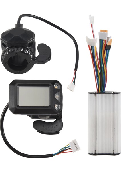 Denetleyici Fren LCD Ekran 24V 250W Elektrikli Scooter Denetleyici Fırçasız Motor Elektrik Bisiklet Aksesuar Seti (Yurt Dışından)