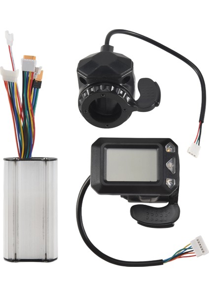 Denetleyici Fren LCD Ekran 24V 250W Elektrikli Scooter Denetleyici Fırçasız Motor Elektrik Bisiklet Aksesuar Seti (Yurt Dışından)