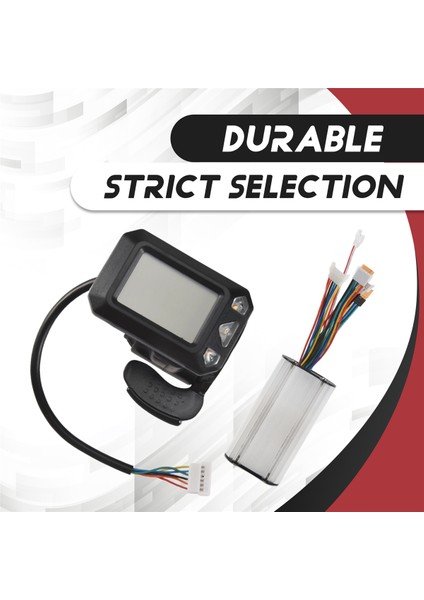 Denetleyici Fren LCD Ekran 24V 250W Elektrikli Scooter Denetleyici Fırçasız Motor Elektrik Bisiklet Aksesuar Seti (Yurt Dışından)