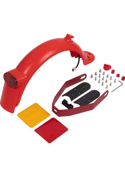 Xiaomi M365 1s Pro2 Elektrikli Scooter Kırmızı Için Güçlendirilmiş Tutucu ile Arka Çamurlu Fren Arka Fren Fender (Yurt Dışından)