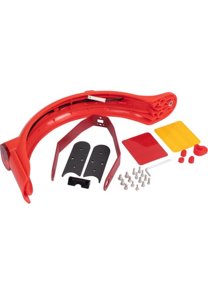 Xiaomi M365 1s Pro2 Elektrikli Scooter Kırmızı Için Güçlendirilmiş Tutucu ile Arka Çamurlu Fren Arka Fren Fender (Yurt Dışından)