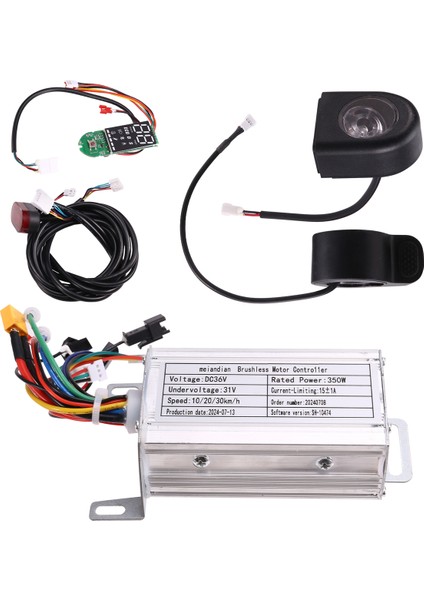 36V 350W Fırçasız Kontrolör+Bluetooth Metre+Işık+Hızlandırıcı Kiti Xiaomi M365/M365 Pro Electric Scooter Için (Yurt Dışından) modelleri