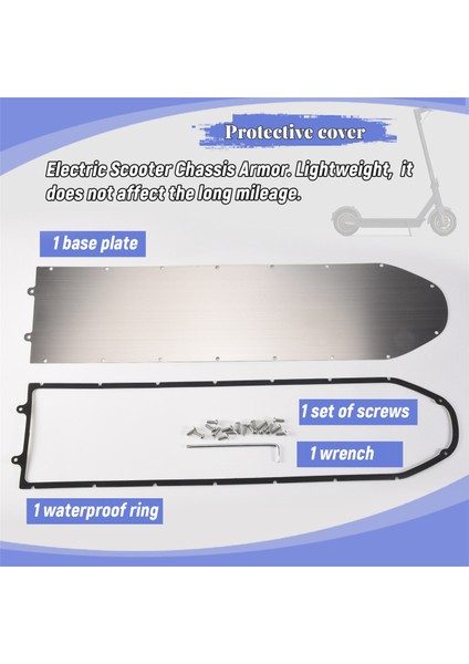 Ninebot Max G30 Elektrikli Scooter Şasi Kalkanı Scooter Pil Alt Kapak Için Koruyucu Kapak Şasi Zırh Kılıfı (Yurt Dışından) indirimleri