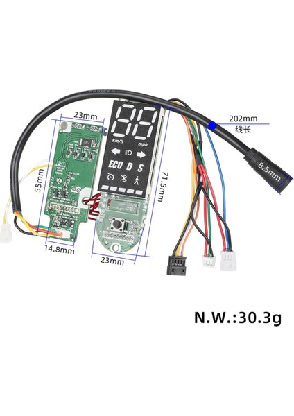 Ninebot F2 / F2 Plus / F2 Pro Electric Scooter Bluetooth Kartı LED Ekran Ekran Alet (Yurt Dışından) fiyatları