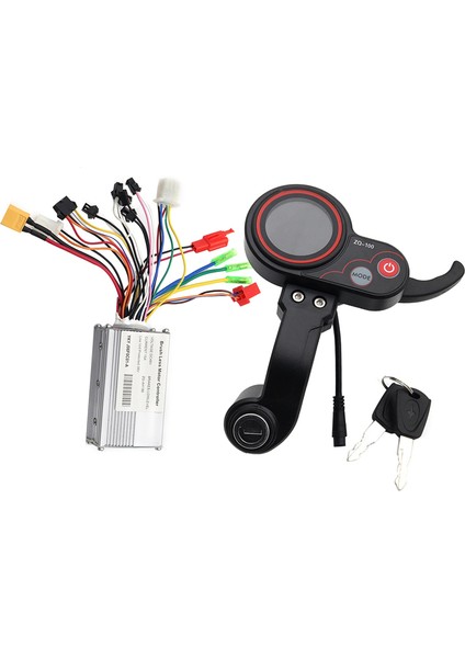 48V KONTROLÖR+ZQ-100 Kilometre Metre Anahtar Hızlı Ayarlanabilir Elektrikli Scooter Metre 6 Pin Elektrikli Scooter Için Ekran (Yurt Dışından)
