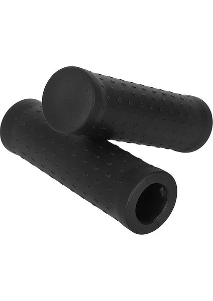 Çift Kauçuk Gidon, Kaymaz Ergonomik Gidon, Konforlu Scooter Gidon Kapak Aksesuarları Siyah (Yurt Dışından)