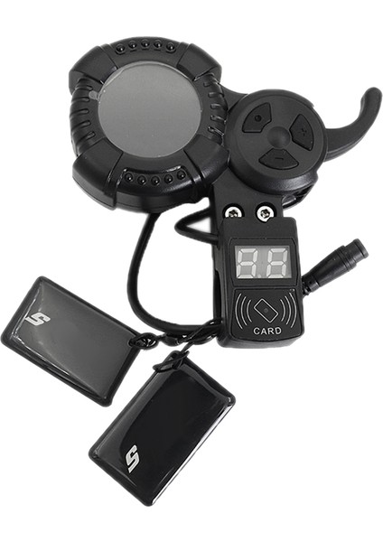 72V LCD Ekran Sıfır 8 9 10 8x 10X 11X Kart Swiping Fonksiyonlu Elektrikli Scooter Ekran (Yurt Dışından)