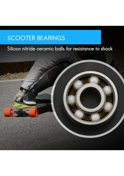 4pcs 608 Seramik Top Yatak Scooter Rulmanları Yüksek Hassas Derecelendirme Uzun Kalıcı (Yurt Dışından) fiyatları