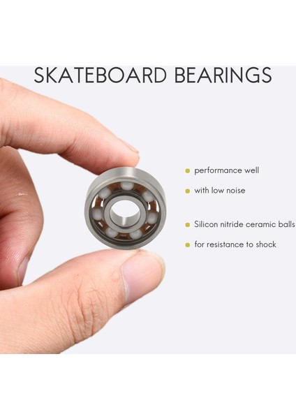 4pcs 608 Seramik Top Yatak Scooter Rulmanları Yüksek Hassas Derecelendirme Uzun Kalıcı (Yurt Dışından) fırsatları