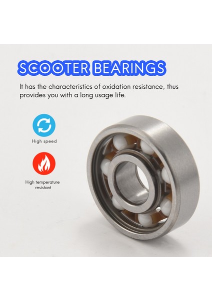 4pcs 608 Seramik Top Yatak Scooter Rulmanları Yüksek Hassas Derecelendirme Uzun Kalıcı (Yurt Dışından) indirimleri