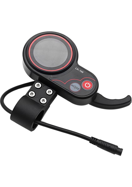 LH100 Gösterge Tablosu 60V Elektrikli Scooter LCD Elektrik Scoter/ebıke LCD Ekran Hız Göstergesi Için Gaz Kelesi Metre 6pin (Yurt Dışından)