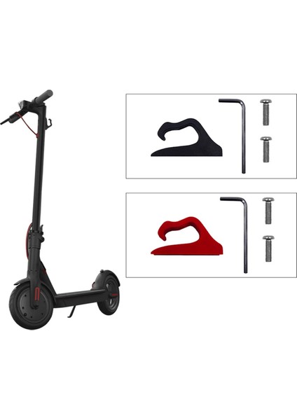 M365/1S/PRO Electric Scooter Aksesuarları Scooter Çantası Çift Pençe Kanca Çantaları Kavrama Depolama Sahibi Raf A (Yurt Dışından) fiyatları
