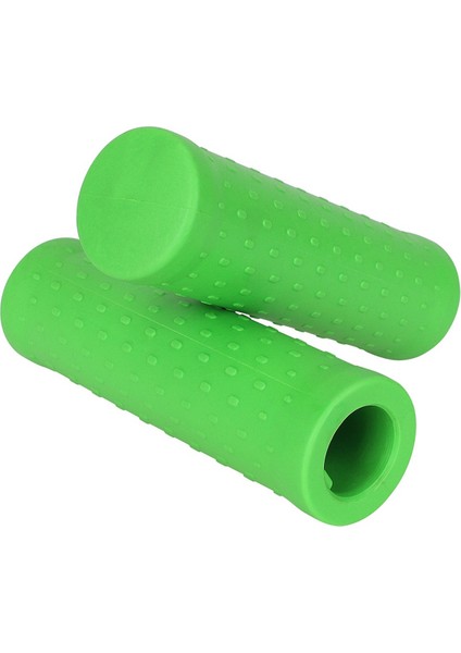 Çift Kauçuk Gidon, Kaymaz Ergonomik Gidon, Konforlu Scooter Gidon Kapak Aksesuarları Yeşil (Yurt Dışından)