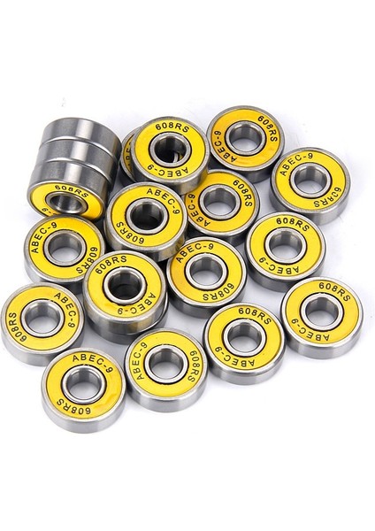 16PCS 608RS Yatak Abec9 Kaykay Yatakları Ongboardlar Için Krom Çelik Top Sıralı Patenler 8X22X7MM Sarı (Yurt Dışından) indirimleri