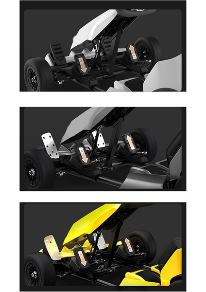 Gokart Pro Scooter Parçaları Için Ninebot Gokart Kit Hızlandırıcı Fren Pedalı Için Çocuk Hız Sınırı Gaz Kelesi ve Fren Pedalı (Yurt Dışından)