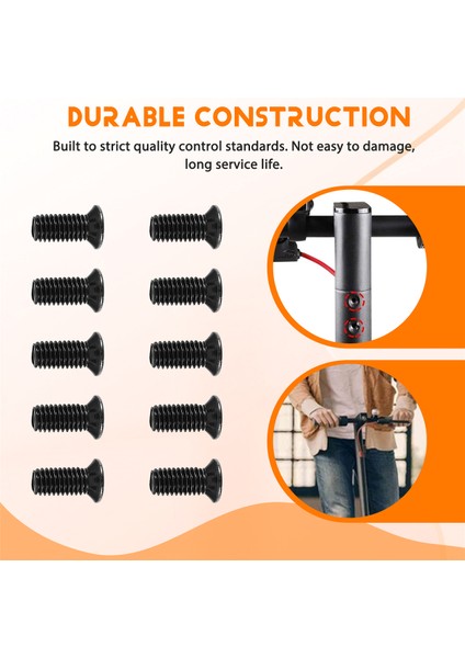 10PCS Scooter Tolbar Ön Çatal Tüp Vidaları Altıgen Saplı Yedek Parça Kitleri M365 Ninebot Es2 (Yurt Dışından) indirimleri