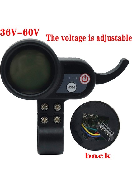 Jp Electric Scooter Aksesuarları (Düz Kafa) Için 36-60V Gösterge Tablosu Ayarlanabilir Voltaj (Yurt Dışından) indirimleri