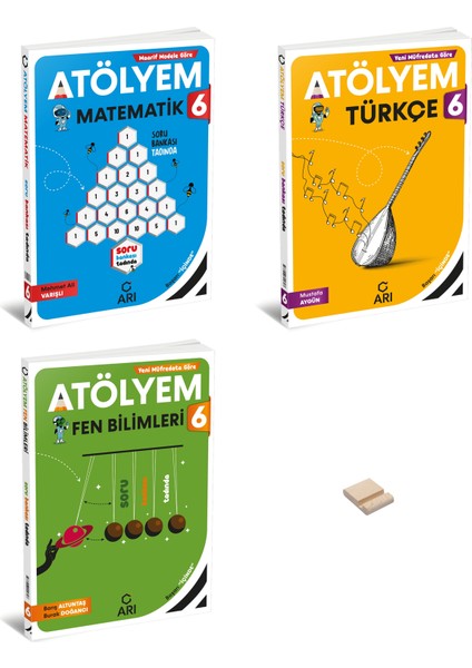 6. Sınıf Türkçe Matematik ve Fen Bilimleri Atölyem 3'lü Set