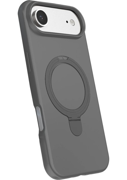 Apple iPhone 17 Air Regal Magsafe Standlı Kapak - Titan GRI-(5796) - BKS4079-5186 modelleri