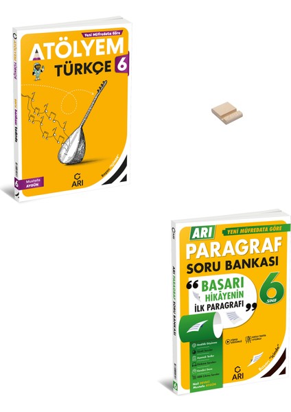 6. Sınıf Türkçe Atölyem ve Paragraf Soru Bankası+ Telefon Standı