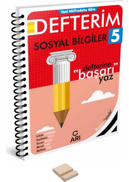 5.sınıf Sosyal Bilgiler Defterim ve Telefon Standı