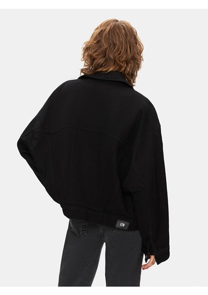 Kadın Celia Oversized Jean Ceket – %99 Pamuk, %1 Elastan, Rahat ve Dayanıklı Günlük Kullanım