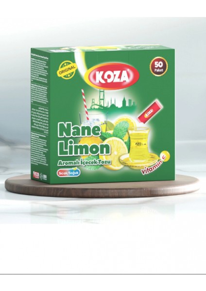 Koza Tek Içimlik Nane Limon Aromalı Toz Içecek 50'li