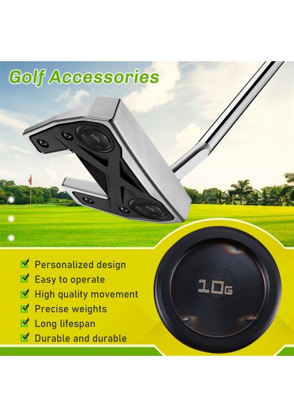 2pcs Odyssey Aı Için Yeni Uygulanabilir Golf Kulübü One Yapay Zeka Putter Kilo Bloğu Yasal Kodu (10G) (Yurt Dışından)