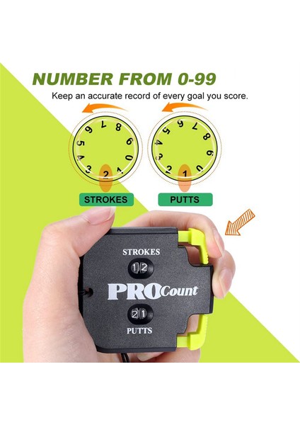 Sıfırlama Aracı ve Anahtar Zinciri ile Golf Skor Sayacı, 2 Basamaklı Atış Strok Sayısı, 9 Puana Kadar Karşı Klavye (Yurt Dışından) fırsatları