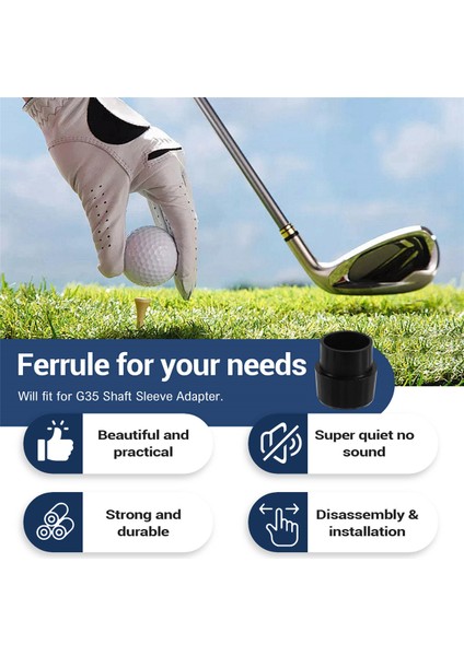 20PCS Golf Için Golf Ferrules G35 Şaft Kol Adaptör Ucu Golf Kulübü Şaftlar Aksesuarlar 0.350 (Yurt Dışından)