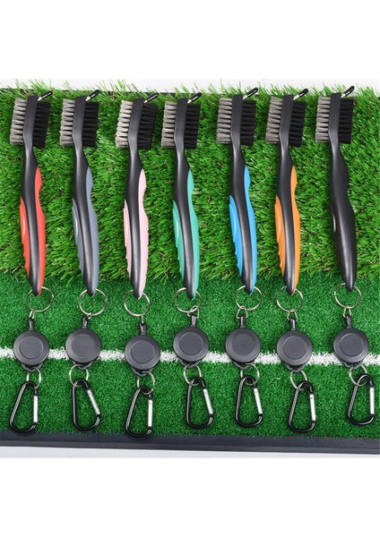 Golf Kulübü Temizlik Fırçası, Top Çift Taraflı Temizleme Aracı, Naylon Çelik Fırça, Temizlik Aracı Aksesuarları Gri (Yurt Dışından) fırsatları