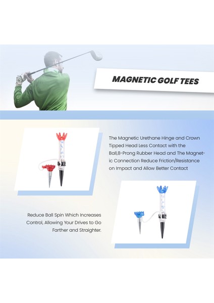 Manyetik Golf Tees 80MM Dayanıklı 360 Derece Rotasyon Tees Erkekler Için Kadın Golf Uygulama Eğitimi (Yurt Dışından) fırsatları
