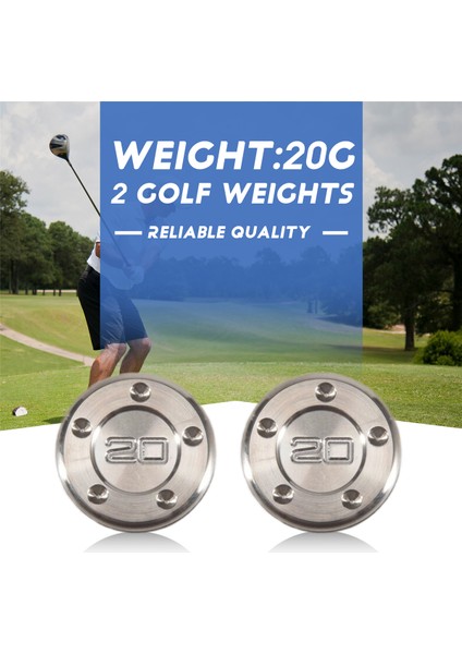 Golf Ağırlık Kiti 2pcs Golf Ağırlıkları ile 20G Titleist Scotty Cameron Putter Için Uygun (Yurt Dışından)