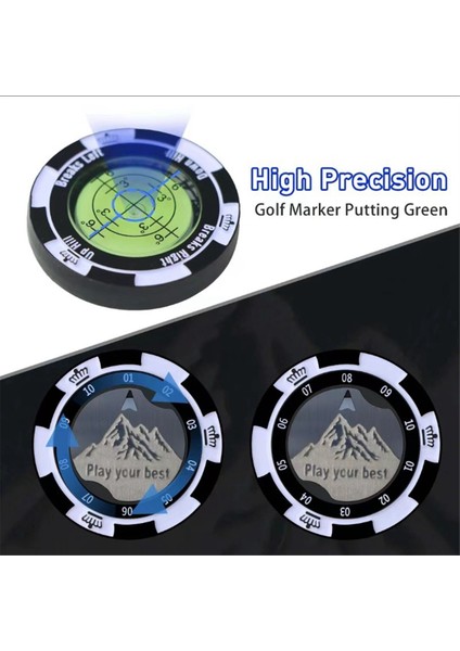 Golf Putter Reader Golf Eğitim Yardımı Golf Ball Marker Golf Aksesuarları Hediyeler Yeşil (Yurt Dışından) fırsatları