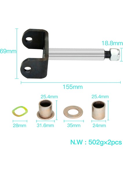 Ön Uç Kral Pin Onarım Kiti Kulüp Araba Ds 1981-UP Golf Sepeti 1016386 1010121 (Yurt Dışından) modelleri