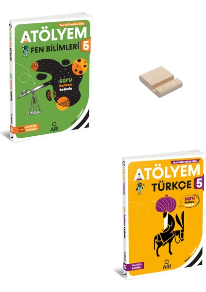 5. Sınıf Fen Bilimleri ve Türkçe Atölyem + Telefon Standı