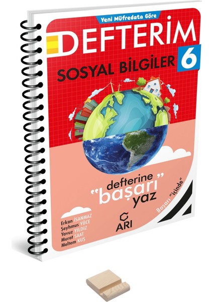 6.sınıf Sosyal Bilgiler Defterim ve Telefon Standı