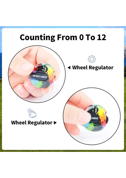 Golf Puanı Sayaç Renkli Golf Inme Skoru Tek Touch Sıfırla Klip Golf Aksesuar Malzemeleri Altın (Yurt Dışından) modelleri