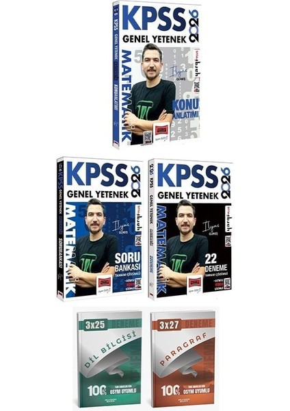 Yargı + Anla Kazan 2026 Kpss Matematik Konu + Soru Bankası + 22 Deneme 3 Lü Set
