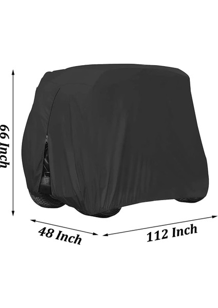 4 Yolcu Golf Arabası Kapağı 210D Su Geçirmez Güneş Geçirmez Toz Geçirmez Yağmur Kapağı Ez Go Club Car Yamaha (Yurt Dışından) fiyatları