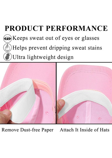 50 Adet Tek Kullanımlık Kapak Astar Nem Fitil Ter Bandı Vizör Şapka Yapıştırıcı Ter Emici Şeritler Yama Bandı, Beyaz (Yurt Dışından) fırsatları