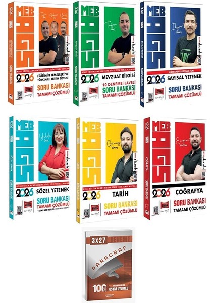 Yargı + Anla Kazan 2026 Meb-Ags Tüm Dersler Soru Bankası 6 Lı Set Yargı Yayınları