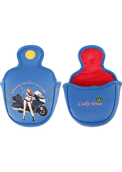 Magneticgolf Putter Mallet Club Protector Pu Mallet Putter Headcover Taşınabilir Golf Putter Cover Golf Accessoriesa (Yurt Dışından) modelleri